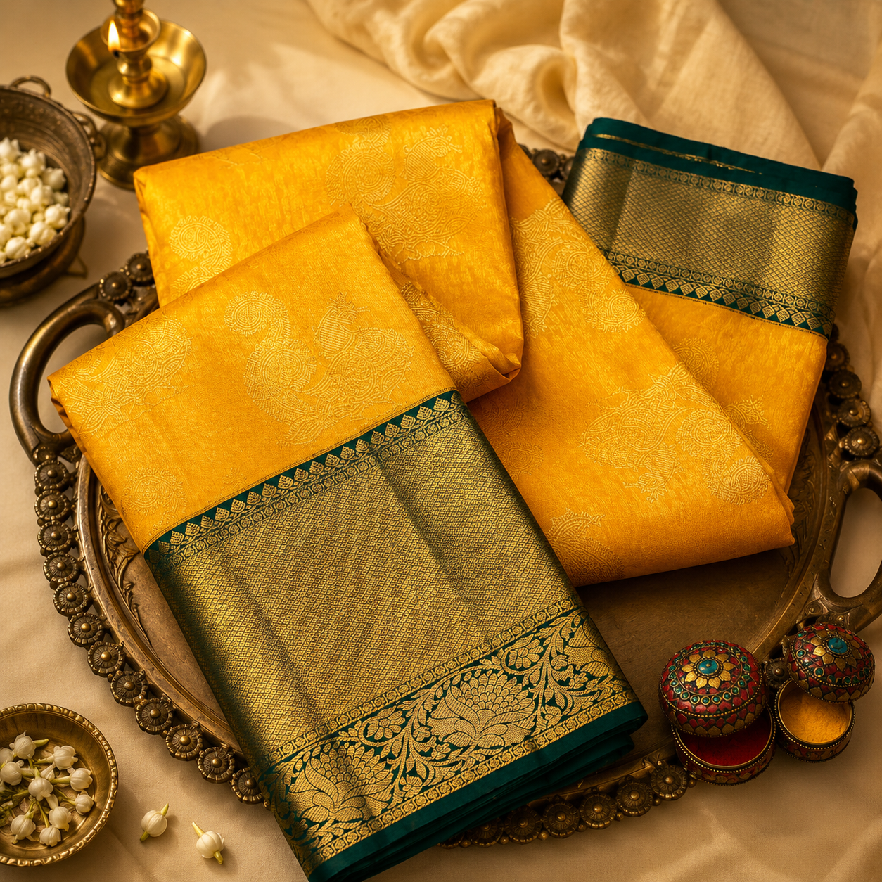 Lichi Silk Jacquard Saree for Festive Wear
