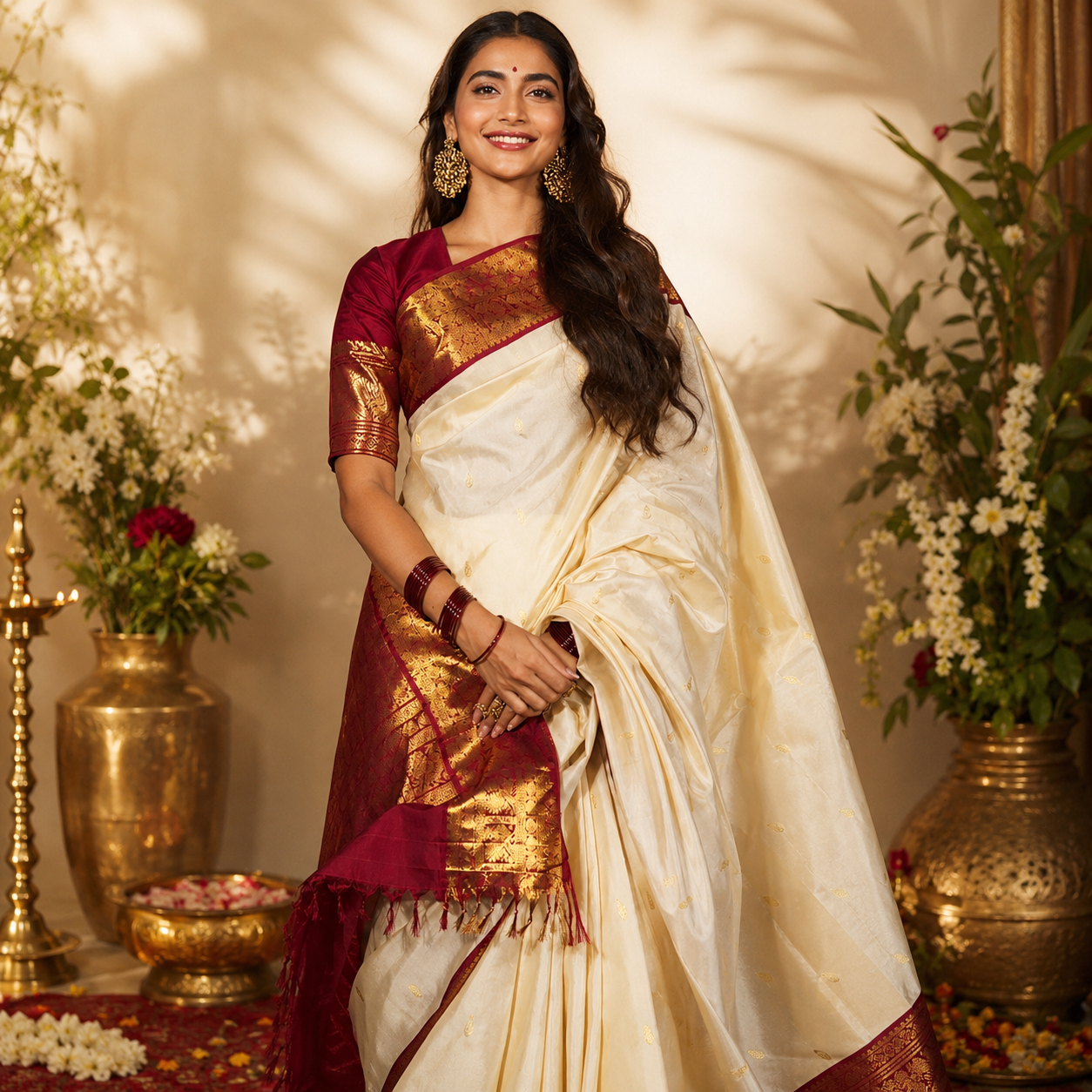 Premium Banarasi Silk Jacquard Work Saree