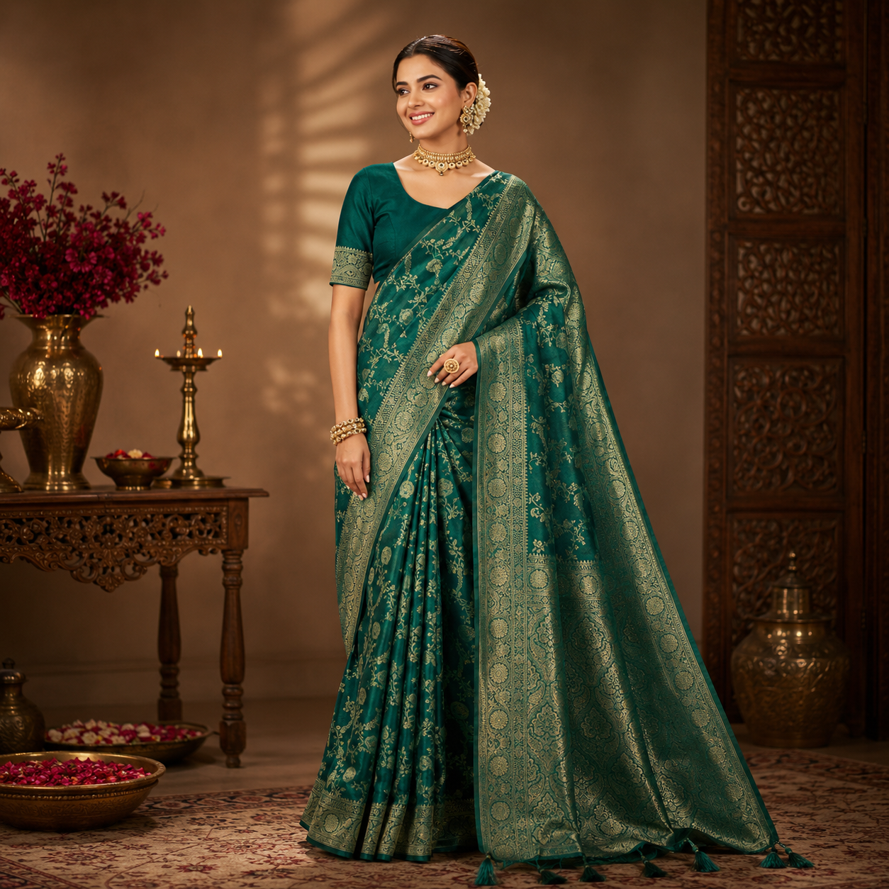 Premium Satin Silk Saree
