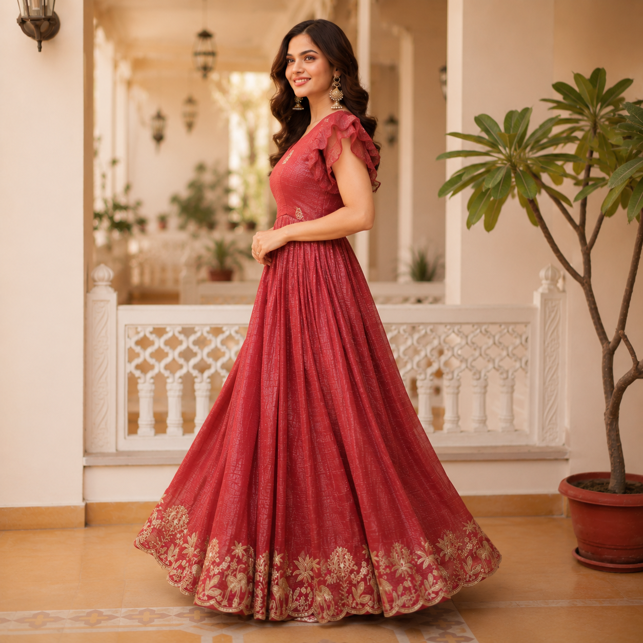Premium Net Beads Work Lehenga Choli